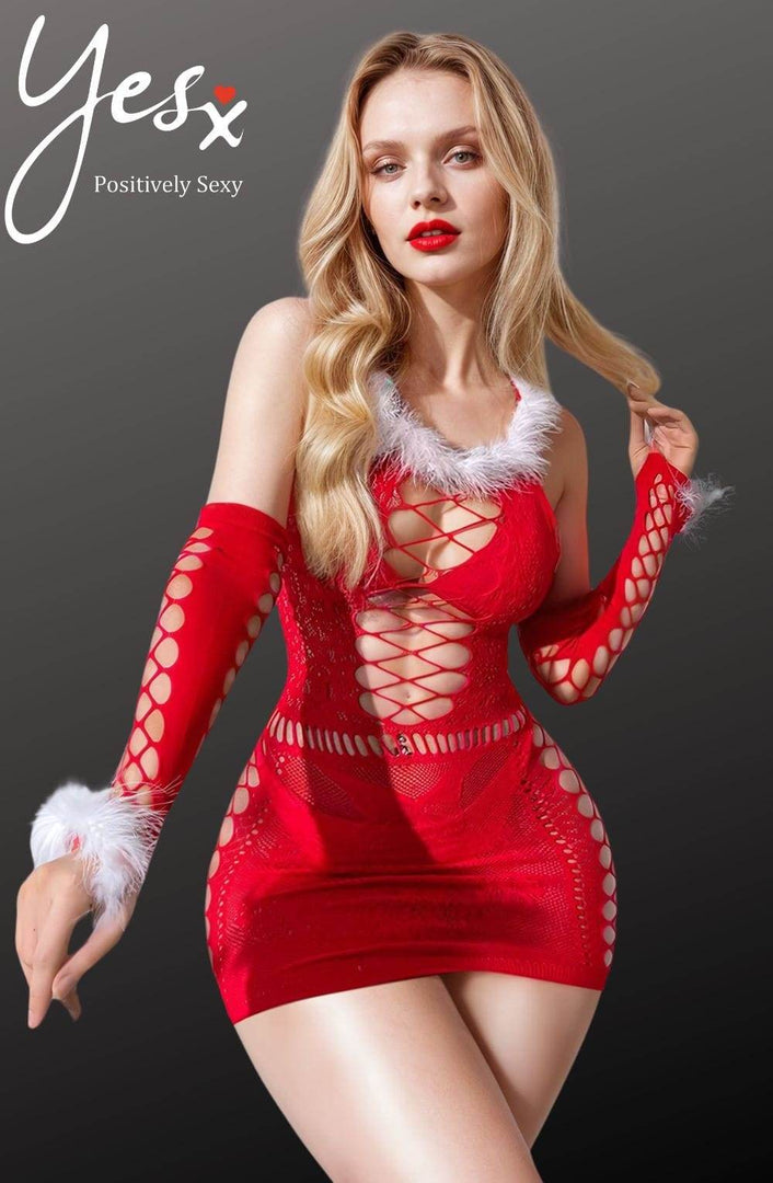 YesX YX877 Christmas Sexy Bodystocking Dress - Fashion Queen -  5