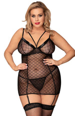 Load image into Gallery viewer, YesX YX954Q Black Chemise - Fashion Queen -  4
