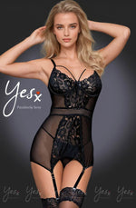 Load image into Gallery viewer, YesX YX955 Black Chemise - Fashion Queen -  1

