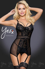 Load image into Gallery viewer, YesX YX955 Black Chemise - Fashion Queen -  9
