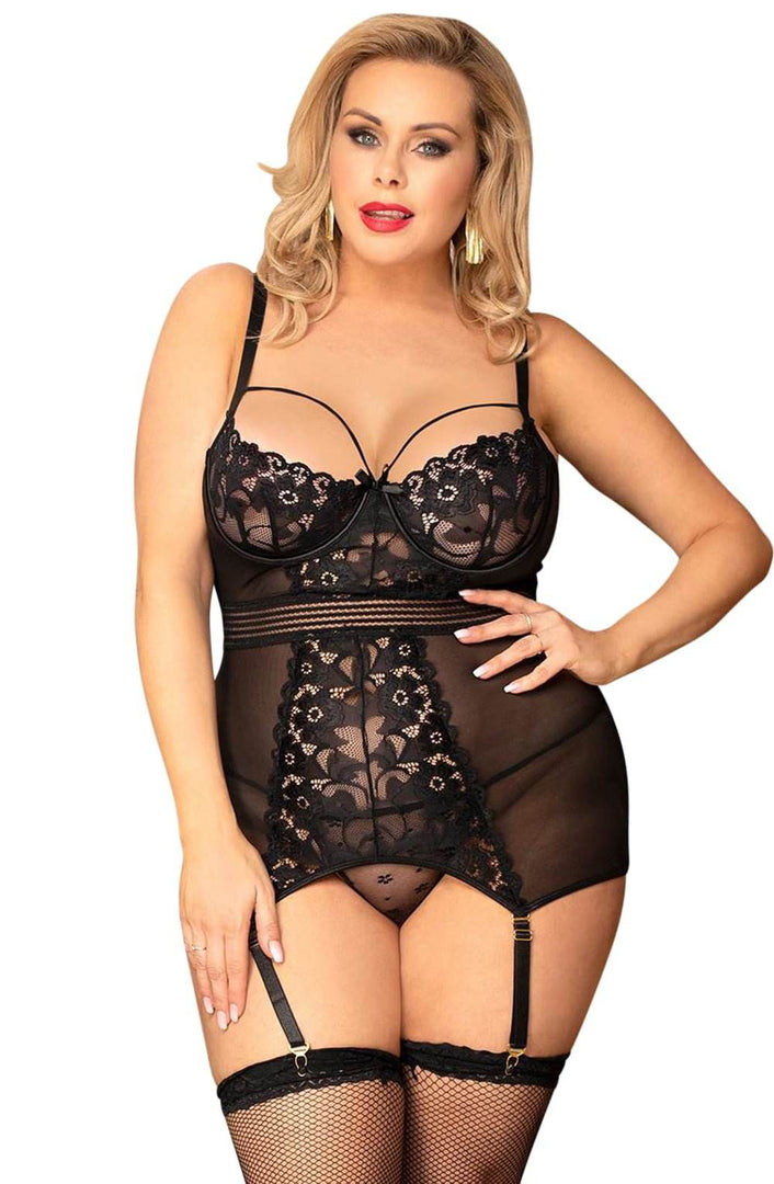 YesX YX955Q Black Chemise - Fashion Queen -  3