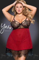 Load image into Gallery viewer, YesX YX958Q Black/Red Babydoll Set - Fashion Queen -  7
