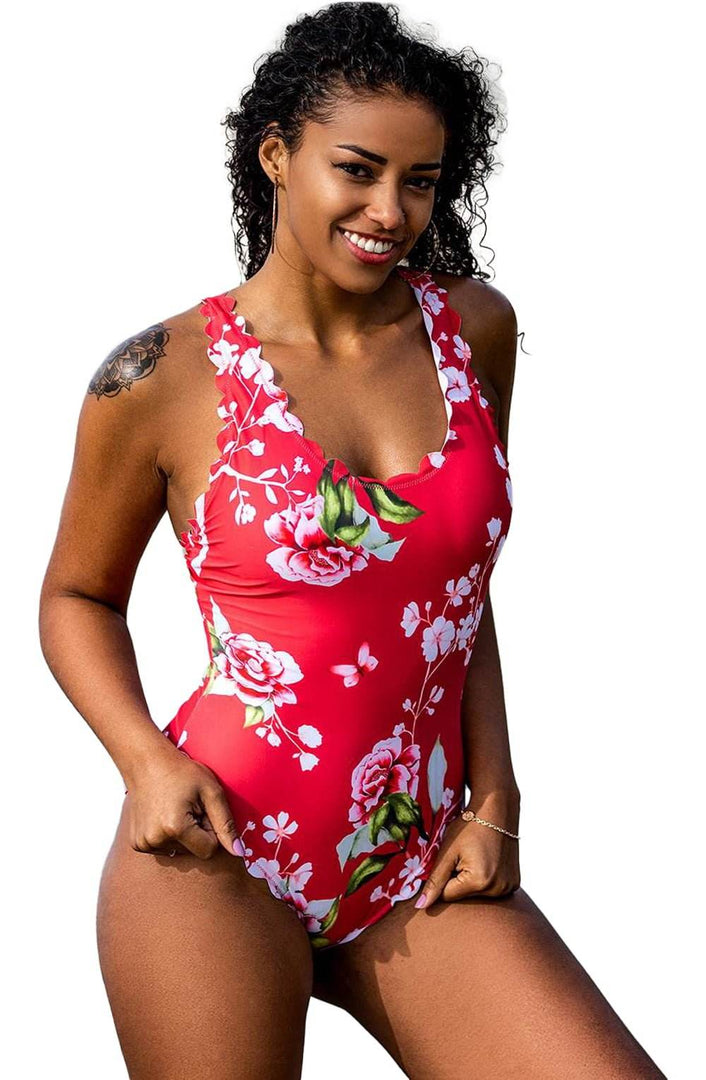 YesX YX978 One Piece Swimsuit Pink - Fashion Queen -  8