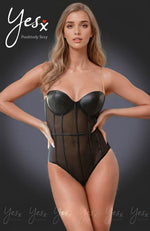 Load image into Gallery viewer, YesX YX988 Bodysuit Black - Fashion Queen -  1
