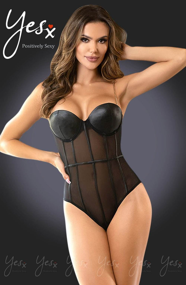 YesX YX988 Bodysuit Black - Fashion Queen -  2