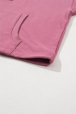 Load image into Gallery viewer, Light Grey Solid Kangaroo Pocket Half Zipper Oversized Hoodie - Fashion Queen
