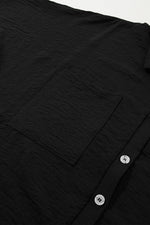 Load image into Gallery viewer, Black Half Button Collared Loose Romper
