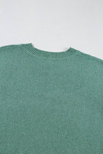 Load image into Gallery viewer, Gray Star Pattern Drop Shoulder Sweater - Fashion Queen
