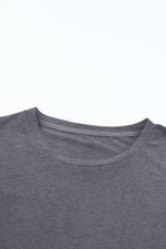 Load image into Gallery viewer, White Casual Plain Crew Neck Tee
