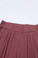 Load image into Gallery viewer, Black Solid Color Ribbed Crop Top Long Pants Set - Fashion Queen
