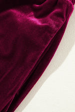 Load image into Gallery viewer, Black Solid Drawstring Waist Wide Leg Pants - Fashion Queen
