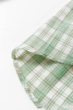 Load image into Gallery viewer, Black Checkered Print Loose Fit Buttoned Hooded Shacket - Fashion Queen
