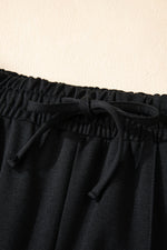 Load image into Gallery viewer, Black Double Zipper Hooded Jacket and Sweatpants Active Set
