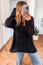 Load image into Gallery viewer, Coral Crochet Hollow-out Jumper Top Sweater - Fashion Queen -  12
