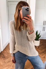 Load image into Gallery viewer, Coral Crochet Hollow-out Jumper Top Sweater - Fashion Queen -  17
