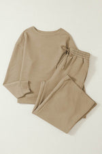 Load image into Gallery viewer, White Ultra Loose Textured 2pcs Slouchy Outfit - Fashion Queen

