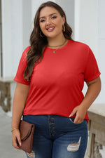 Load image into Gallery viewer, White Casual Plain Crew Neck Tee
