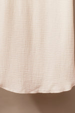 Load image into Gallery viewer, Apricot Crinkled Buttons Maxi Beach Dress with Slits
