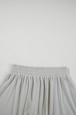 Load image into Gallery viewer, Gray 3 Pcs Crop Tank Top Shorts with Cardigan Lounge Set
