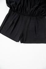 Load image into Gallery viewer, Black Wide Waistband Ruched Skort
