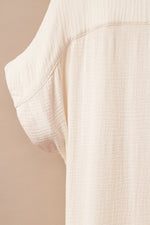 Load image into Gallery viewer, Apricot Crinkled Buttons Maxi Beach Dress with Slits
