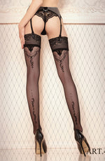 Load image into Gallery viewer, Ballerina 423 Hold Ups Nero (Black)
