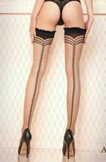 Load image into Gallery viewer, Ballerina 430 Hold Ups Nero (Black) / Skin
