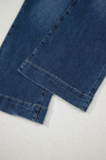 Load image into Gallery viewer, Sky Blue Cropped High Rise Wide Leg Jeans - Fashion Queen -  16
