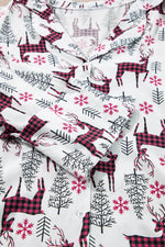 Load image into Gallery viewer, Light Grey Christmas Printed Shirt and Pants Pajama Set - Fashion Queen
