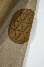 Load image into Gallery viewer, Beige Quilted Textured Patchwork Loose Fit Hooded Jacket - Fashion Queen
