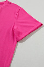 Load image into Gallery viewer, White Casual Plain Crew Neck Tee
