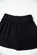 Load image into Gallery viewer, Black Wide Waistband Ruched Skort

