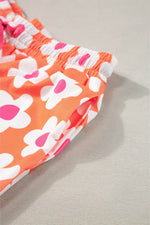 Load image into Gallery viewer, Flower Print Short Sleeve Shirt Pajamas Set - Fashion Queen

