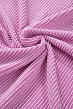 Load image into Gallery viewer, Carbon Grey Corded Knit Long Sleeve Top and High Waist Shorts Set
