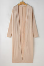 Load image into Gallery viewer, Black Split Long Cardigan and Skinny Pants Lounge Set
