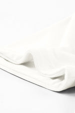 Load image into Gallery viewer, White Casual Plain Crew Neck Tee
