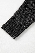 Load image into Gallery viewer, Coffee Cable Knit Drop Shoulder Loose Fit Sweater Dress - Fashion Queen
