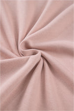Load image into Gallery viewer, Pink Varsity Stripe Patchwork Puff Sleeve Pullover Drawstring Wide Leg Pant Set
