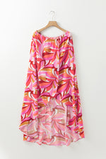 Load image into Gallery viewer, Rose Floral High Low Bandeau Vacay Dress
