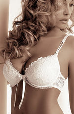 Load image into Gallery viewer, Roza Carmen White Bra

