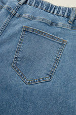 Load image into Gallery viewer, Dusk Blue Medium Wash Super Wide Leg Denim Pants
