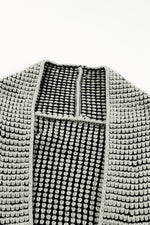 Load image into Gallery viewer, Gray Textured Knit Pocketed Duster Cardigan
