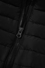 Load image into Gallery viewer, Silvery Plush Collared Quilted Zipped Puffer Vest - Fashion Queen

