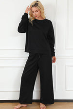 Load image into Gallery viewer, White Ultra Loose Textured 2pcs Slouchy Outfit - Fashion Queen
