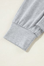 Load image into Gallery viewer, Black Split Long Cardigan and Skinny Pants Lounge Set
