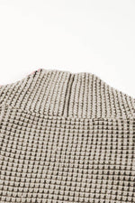 Load image into Gallery viewer, Pink Chunky Waffle Knit Oversized Collar Cardigan - Fashion Queen
