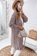 Load image into Gallery viewer, Purple Hollow-out Openwork Knit Cardigan - Fashion Queen -  8
