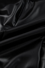 Load image into Gallery viewer, Black Faux Leather Seamed Leg High Waist Leggings
