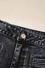 Load image into Gallery viewer, Blue Chic Patch Pocket Straight Leg Loose Jeans
