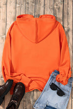 Load image into Gallery viewer, Light Grey Solid Kangaroo Pocket Half Zipper Oversized Hoodie - Fashion Queen

